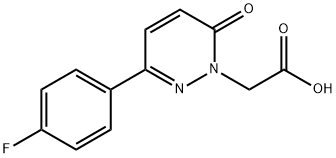 2-[3-(4-fluorophenyl)-6-oxo-pyridazin-1-yl]ethanoic acid 구조식 이미지