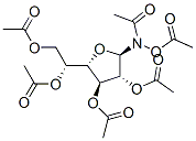 Acetamide, N-(acetyloxy)-N-(2,3,5,6-tetra-O-acetyl-.beta.-D-galactofuranosyl)- 구조식 이미지