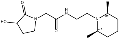 N-[2-[(2R,6S)-2,6-dimethyl-1-piperidyl]ethyl]-2-(3-hydroxy-2-oxo-pyrro lidin-1-yl)acetamide Structure
