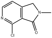 4-CHLORO-1,2-DIHYDRO-2-METHYL-3H-PYRROLO[3,4-C]PYRIDIN-3-ONE 구조식 이미지