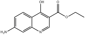 ETHYL 7-AMINO-4-HYDROXYQUINOLINE-3-CARBOXYLATE 구조식 이미지