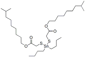 diisodecyl 2,2'-[(dibutylstannylene)bis(thio)]diacetate  Structure