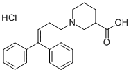 1-(4,4-DIPHENYL-3-BUTENYL)-3-PIPERIDINECARBOXYLIC ACID HYDROCHLORIDE Structure