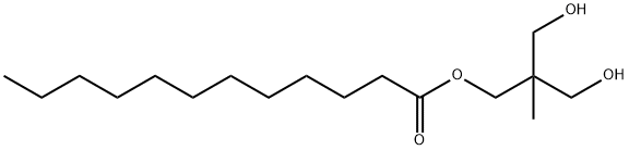 3-hydroxy-2-(hydroxymethyl)-2-methylpropyl laurate Structure