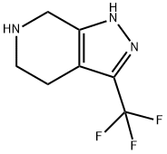 3-(trifluoromethyl)-4,5,6,7-tetrahydro-1H-pyrazolo[3,4-c]pyridine Structure