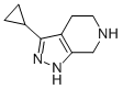 3-cyclopropyl-4,5,6,7-tetrahydro-1H-pyrazolo[3,4-c]pyridine Structure