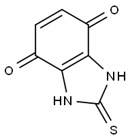 1H-Benzimidazole-4,7-dione,  2,3-dihydro-2-thioxo- Structure