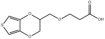 Propanoic  acid,  3-[(2,3-dihydrothieno[3,4-b]-1,4-dioxin-2-yl)methoxy]- 구조식 이미지