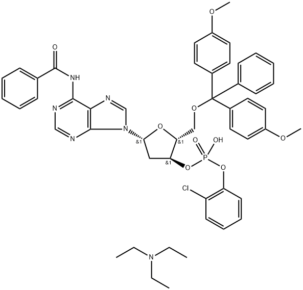 BZ-DMT-디옥시아데노신2-CLPH디에스테르트리에틸암모늄염 구조식 이미지