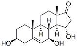 Androst-5-en-17-one, 3,7,15-trihydroxy-, (3beta,7beta,15alpha)- (9CI) Structure