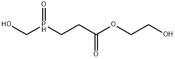 2-hydroxyethyl 3-(hydroxymethylphosphinoyl)propionate 구조식 이미지