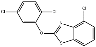 4-클로로-2-(2,5-디클로로페녹시)벤조티아졸 구조식 이미지