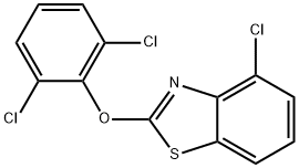 4-클로로-2-(2,6-디클로로페녹시)벤조티아졸 구조식 이미지