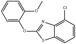 4-클로로-2-(2-메톡시페녹시)벤조티아졸 구조식 이미지
