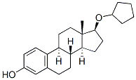 17베타-(시클로펜틸옥시)에스트라-1,3,5(10)-트리엔-3-올 구조식 이미지