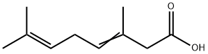 3,7-디메틸옥타-3,6-디엔산 구조식 이미지