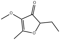 2-ethyl-4-methoxy-5-methylfuran-3(2H)-one 구조식 이미지