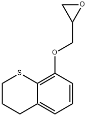 3,4-dihydro-8-(oxiranylmethoxy)-2H-1-benzothiopyran 구조식 이미지