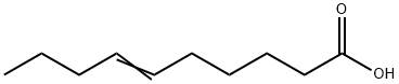 6-decenoic acid 구조식 이미지