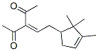3-[2-(2,2,3-trimethylcyclopent-3-en-1-yl)ethylidene]pentane-2,4-dione 구조식 이미지