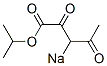 isopropyl 2,4-dioxovalerate, monosodium salt Structure