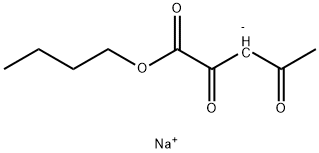 butyl 2,4-dioxovalerate, monosodium salt  구조식 이미지