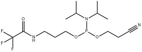 5'-AMINO-MODIFIER-C 3-TFA CEP Structure