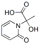 1(2H)-피리딘아세트산,-알파-하이드록시-알파-메틸-2-옥소- 구조식 이미지