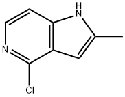 4-클로로-2-메틸-1H-피롤로[3,2-c]피리딘 구조식 이미지