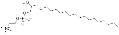 1-O-HEXADECYL-2-O-METHYL-RAC-GLYCERO-3-PHOSPHOCHOLINE Structure