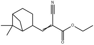 ethyl 2-cyano-3-(6,6-dimethylbicyclo[3.1.1]hept-2-yl)acrylate 구조식 이미지