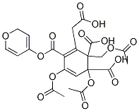 3,5-diacetoxy-2-acetoxymethyl-6-phenethyl-tetrahydro-pyran-4-yl ester 구조식 이미지