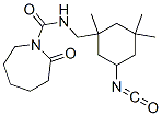 hexahydro-N-[(5-isocyanato-1,3,3-trimethylcyclohexyl)methyl]-2-oxo-1H-azepine-1-carboxamide 구조식 이미지