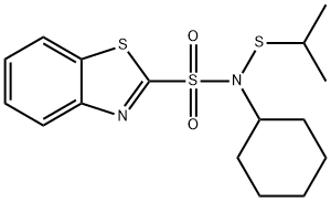 N-시클로헥실-N-이소프로필티오벤조티아졸-2-술폰아미드 구조식 이미지