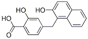 4-[(2-hydroxy-1-naphthyl)methyl]salicylic acid Structure