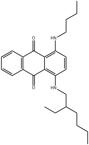 1-(butylamino)-4-[(2-ethylhexyl)amino]anthraquinone Structure