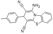 4-AMINO-2-P-TOLYL-2H-9-THIA-4A-AZA-FLUORENE-1,3-DICARBONITRILE Structure