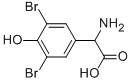 AMINO-(3,5-DIBROMO-4-HYDROXY-PHENYL)-ACETIC ACID Structure