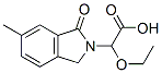 2H-Isoindole-2-acetic  acid,  -alpha--ethoxy-1,3-dihydro-6-methyl-1-oxo- 구조식 이미지