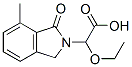 2H-Isoindole-2-acetic  acid,  -alpha--ethoxy-1,3-dihydro-7-methyl-1-oxo- 구조식 이미지