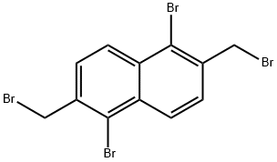1,5-Dibromo-2,6-bis(bromomethyl)naphthalene Structure