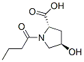 trans-4-hydroxy-1-(1-oxobutyl)-L-proline 구조식 이미지