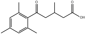 3-메틸-5-옥소-5-(2,4,6-트리메틸페닐)발레릭산 구조식 이미지