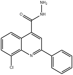 8-CHLORO-2-PHENYLQUINOLINE-4-CARBOHYDRAZIDE Structure