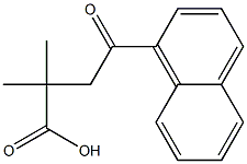 2,2-DIMETHYL-4-(1-NAPHTHYL)-4-OXOBUTYRIC ACID 구조식 이미지