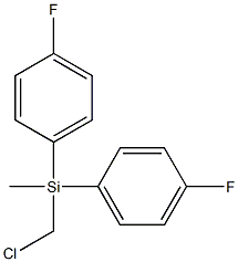 (chloromethyl)bis(4-fluorophenyl)methylsilane 구조식 이미지