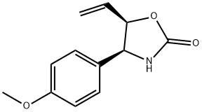 (4R,5S)-4-(4-METHOXYPHENYL)-5-VINYLOXAZOLIDIN-2-ONE 구조식 이미지