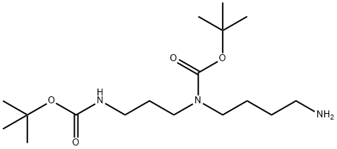 1,5-bis-Boc-1,5,10-triazadecane Structure