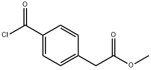 Benzeneacetic acid, 4-(chlorocarbonyl)-, methyl ester (9CI) Structure