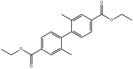 Diethyl 2,2'-diMethylbiphenyl-4,4'-dicarboxylate Structure